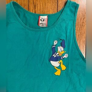 Vintage Disney Designs, Donald Duck Muscle Tank, size XL, made in USA, cotton